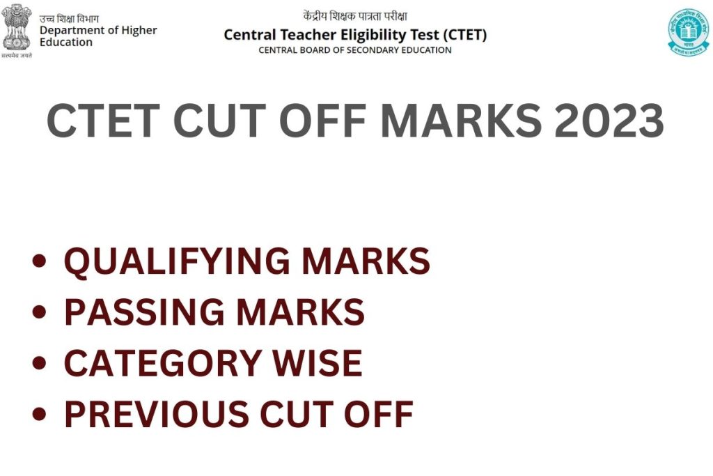 CTET Cut Off Marks 2023, Passing Marks, Qualifying Marks