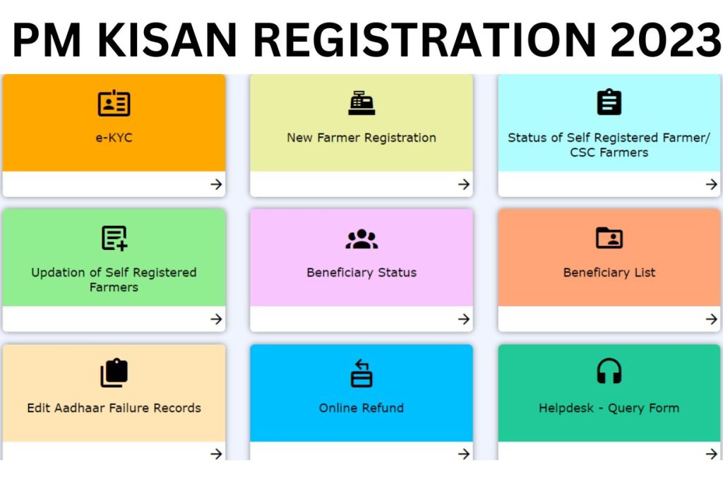 PM Kisan Registration 2023 @ pmkisan.gov.in