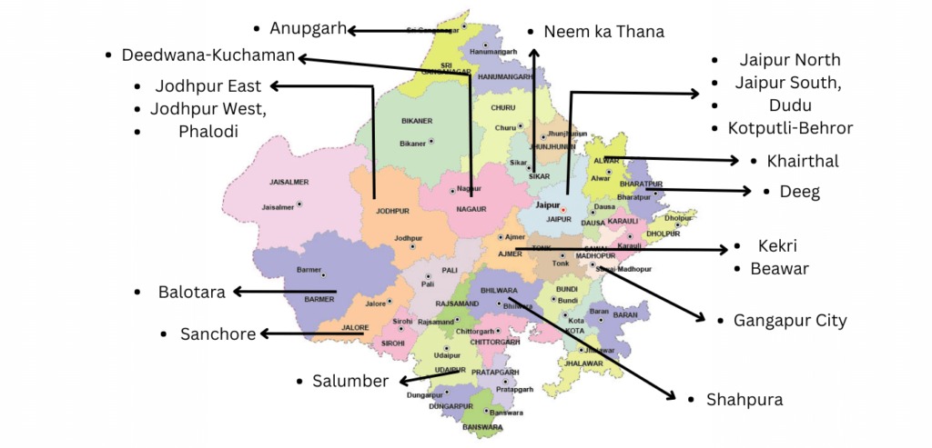 Rajasthan New District List 2023