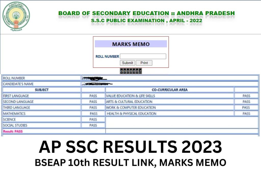 AP SSC Results 2023, AP Board 10th Result